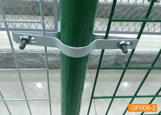 5mm Draht-Zylinder-Posten V Mesh Security Fencing For Courtyard